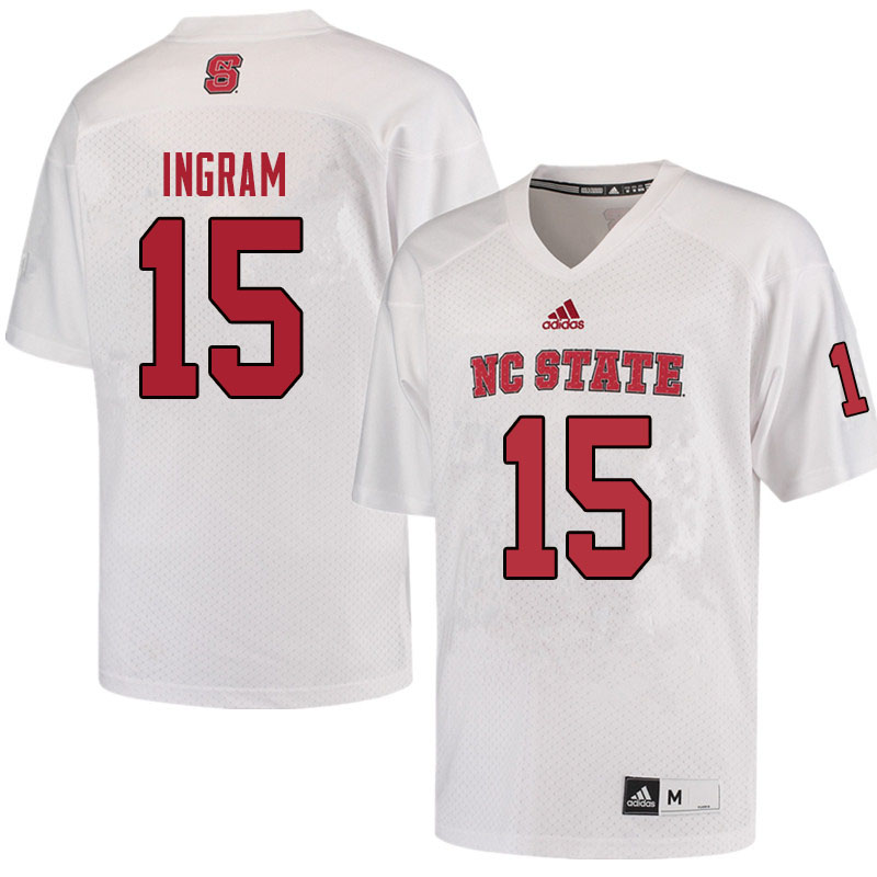 Men #15 Chris Ingram NC State Wolfpack College Football Jerseys Sale-Red